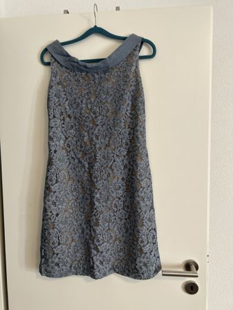 Cute Light Blue Lace Dress Size M Made in Greece 🇬🇷