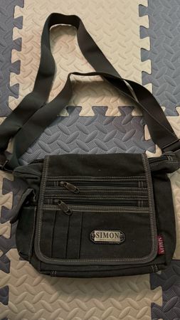 Schwarze Umhängetasche von Simon, Top Zustand, Herbst