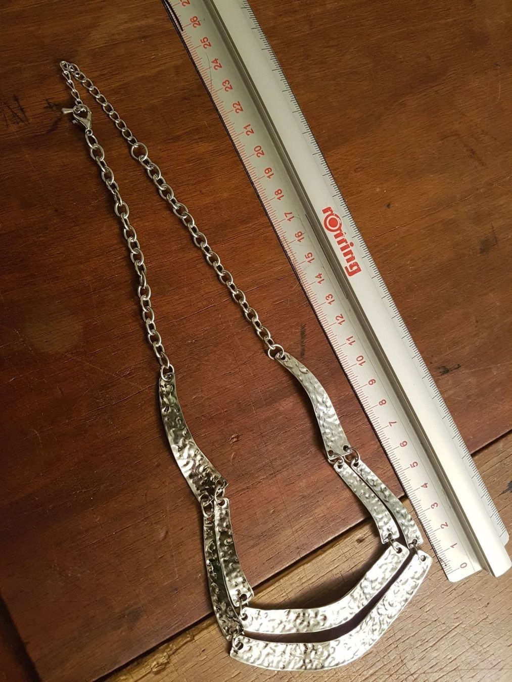 Catenine: Kette mit langen geschl. Metallplättchen – Usato da Ettingen venduto da Maranathatalitha 7