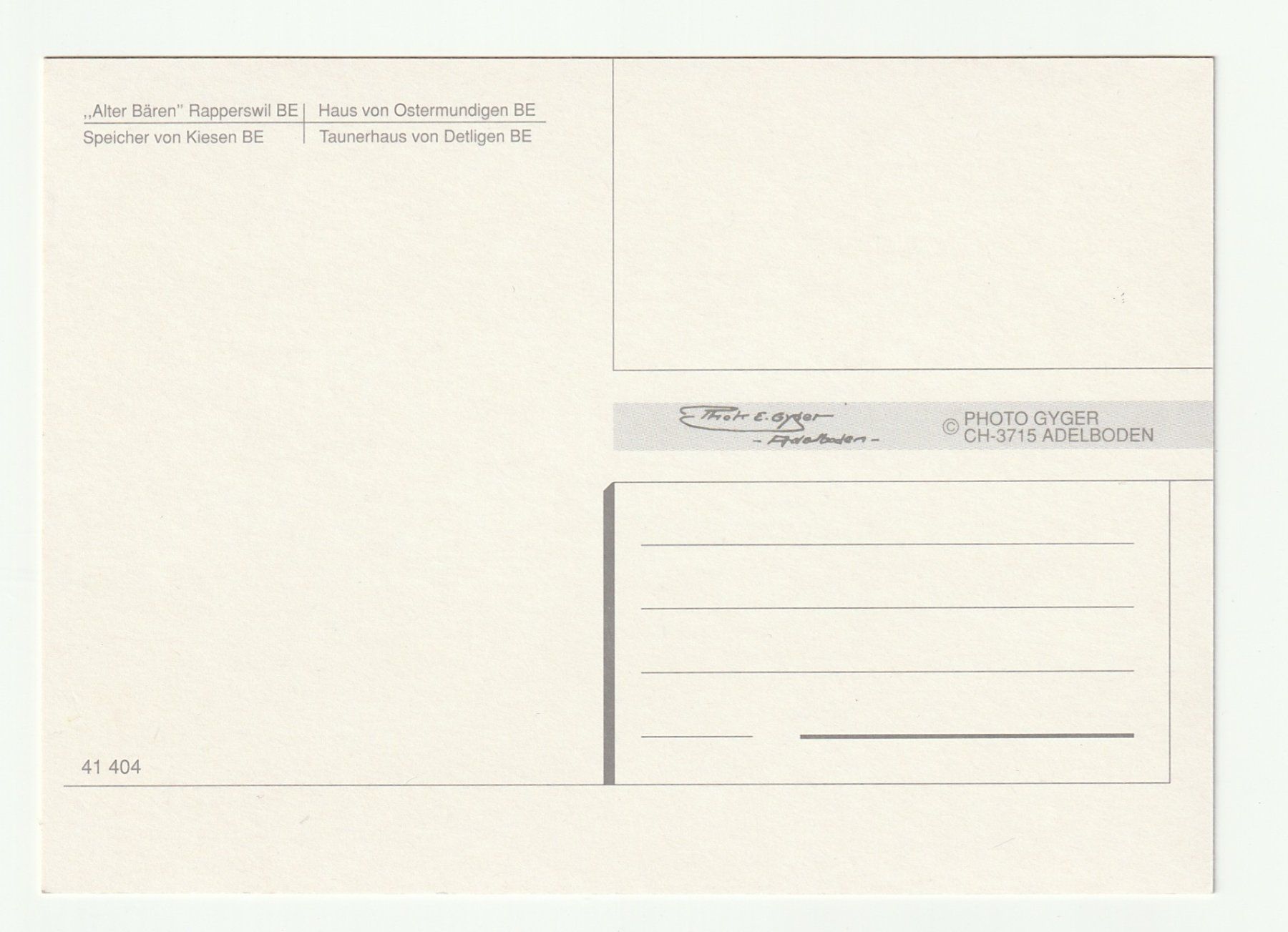 Cartes postales: Postkarte Freilichtmuseum Ballenberg, Bern – Neuf (Voir description) à St. Gallen par Ricardo_Deals 1