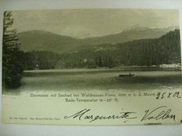 AK  Flims - Caumasee mit Seebad