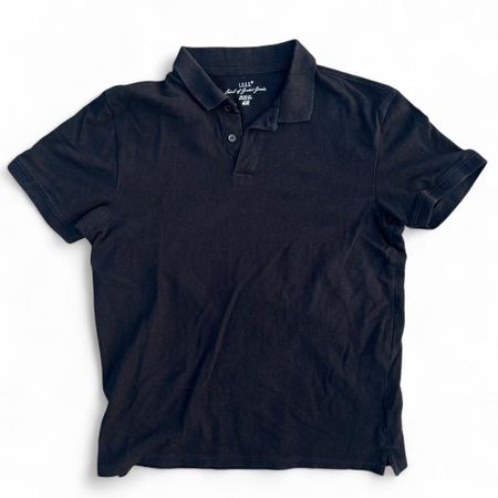 H&M Basic Polo Tshirt Black Men