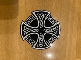 Celtic Cross Runde Patch Aufnäher Sticker