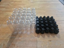 25x Leerflaschen 60ml für Basteln und Hobby 