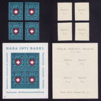 1971_W44+45_NABA-Block Basel +Ausschnitte Rayon Typ 1+2+9+10