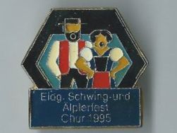 Eidg. Schwing und Älplerfest Chur 1995 Pin