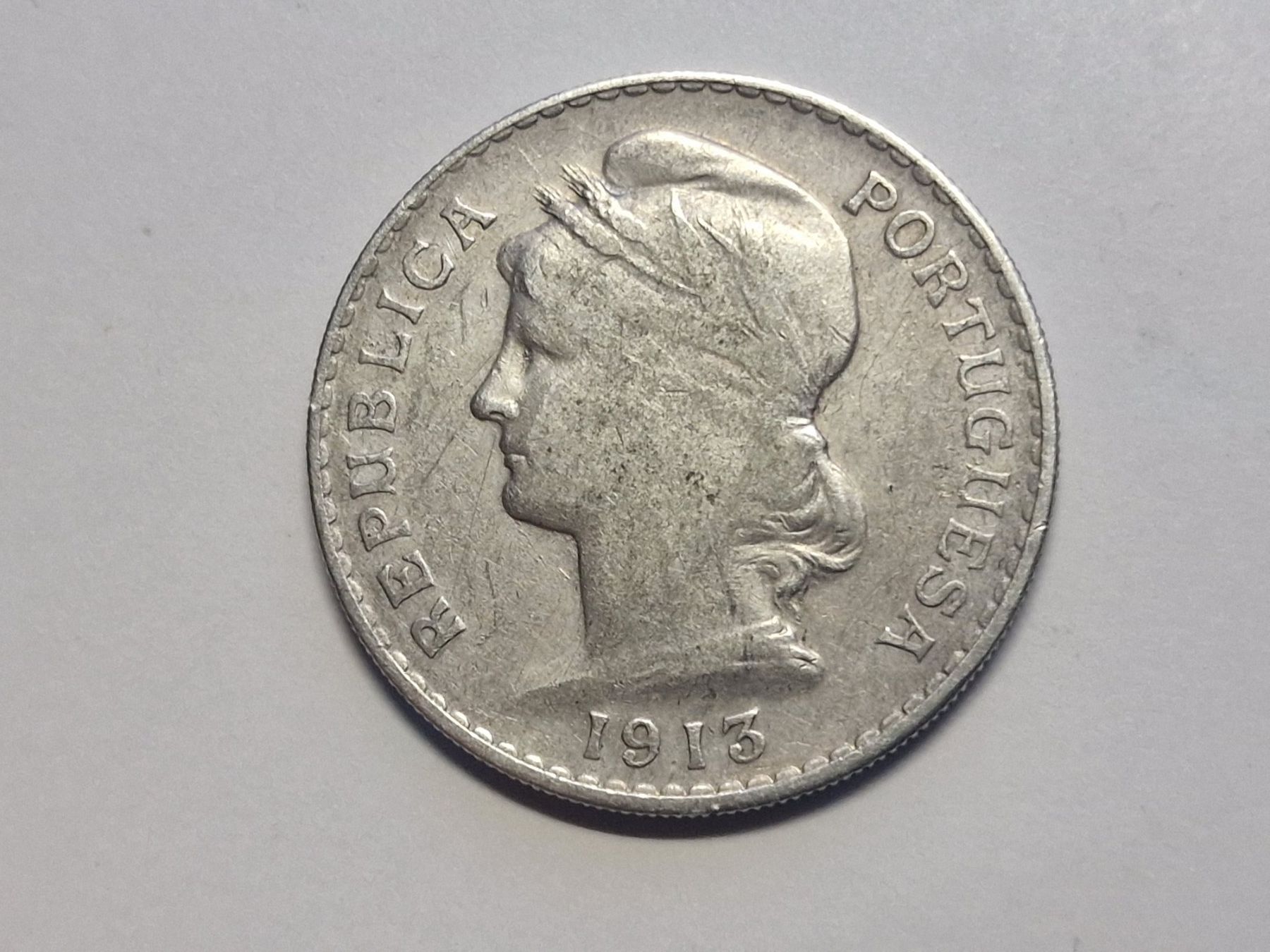 Tutti le monete: Portugal 50-Centavos 1913 silber. – Usato da Zürich venduto da Moreira01 1