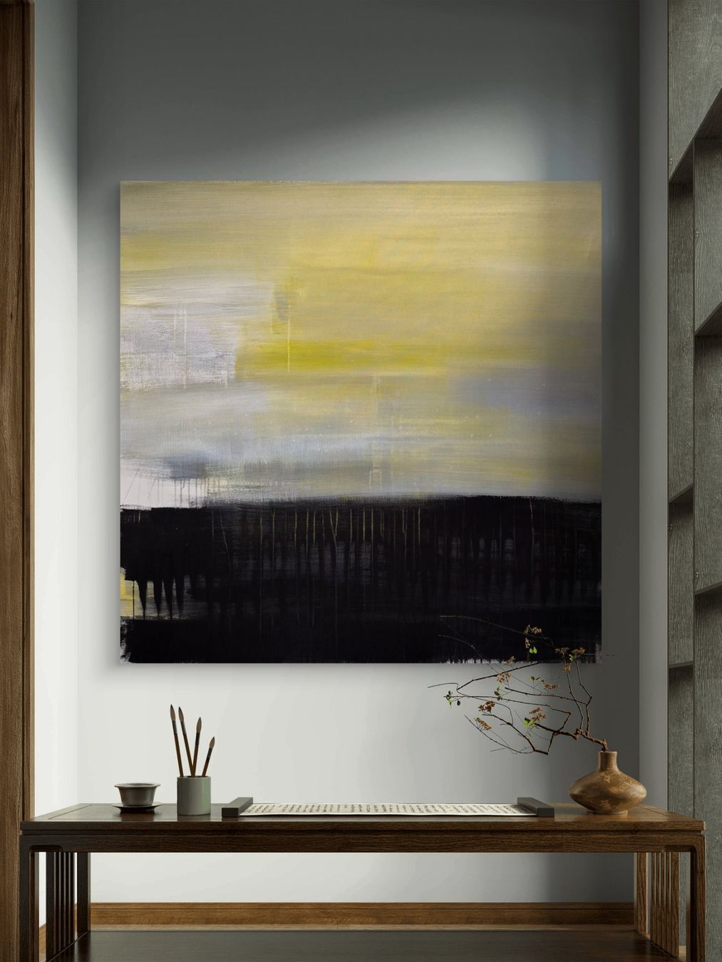 Tableaux: Originales abstraktes Bild 100x100x3cm – Neuf (Voir description) à Urdorf par Contra8 2