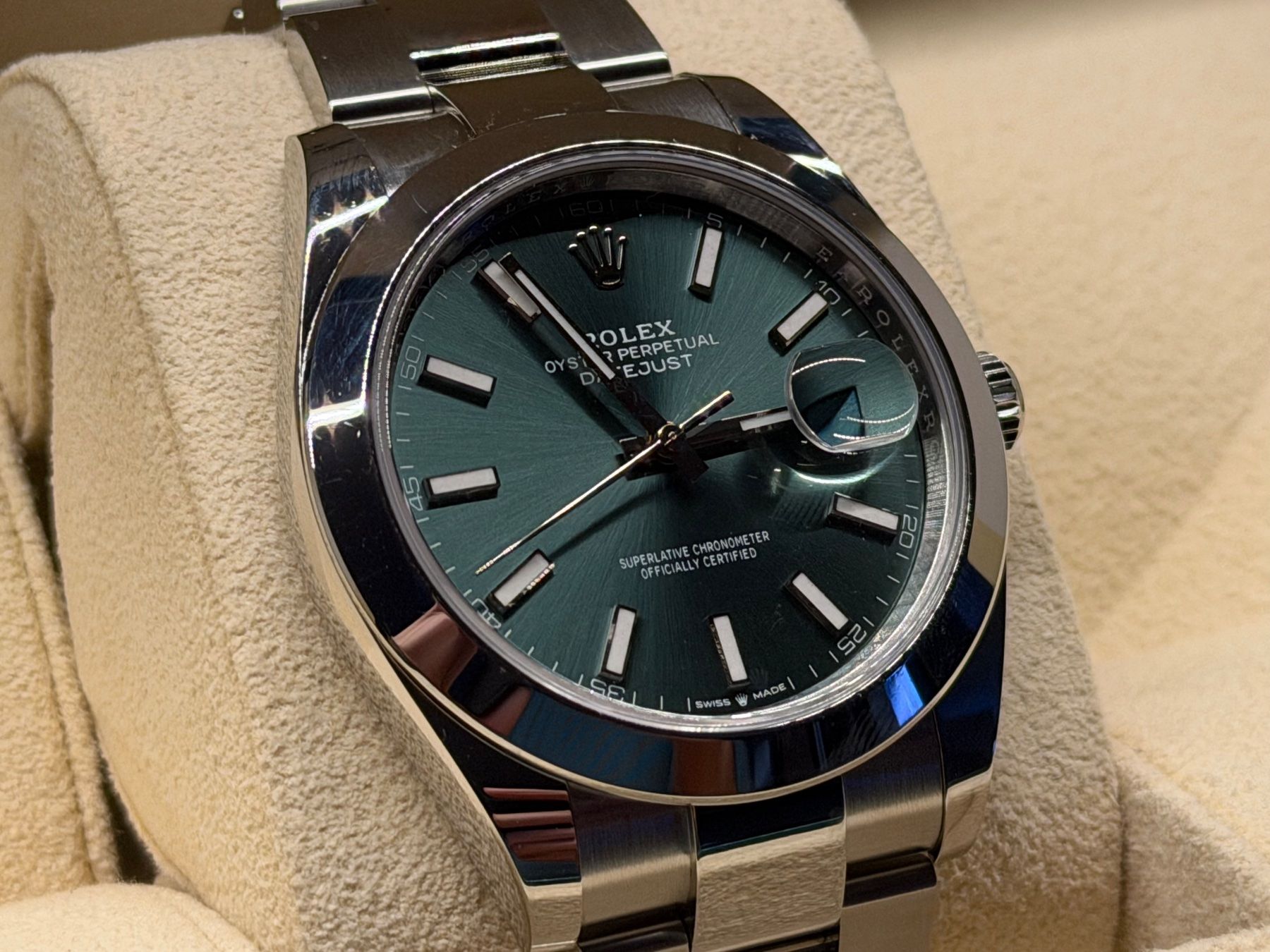Rolex Orologi: Rolex Datejust 41mm Oyster green – Usato da Aarau venduto da trader1000 2