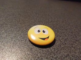 Button Smily gelb