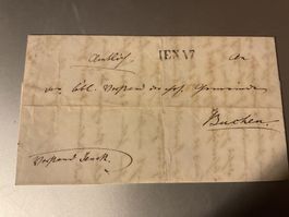 1867 Faltbrief mit Inhalt Stabstempel Ienaz - Buchen