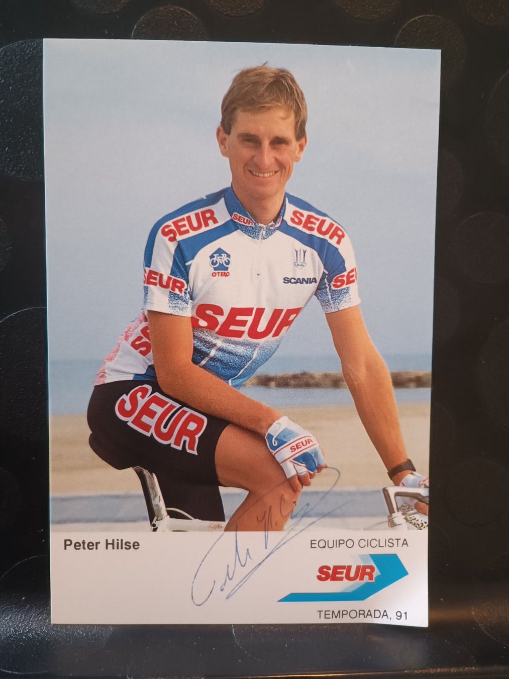Autografi: Peter Hilse - Radsport - Handsigniert – Usato da Menziken venduto da Artographs