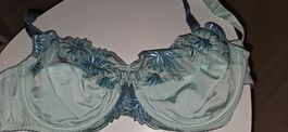 Susette BH Gr. 85D, mint mit Blumenmuster, NEU