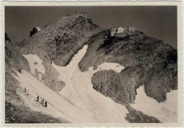 AR 14 Fo-AK Säntis Wanderer Stempel «STATION SÄNTIS» 1937 GF