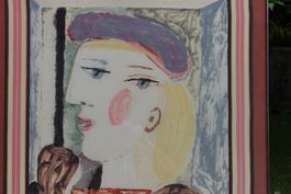 Seidenschal, gerahmt, Picasso, Marigold Enterprises, 1981.