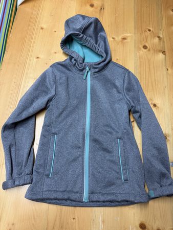 Alive Softshell Jacke Grau/Mint Gr. 134 - Top Zustand!
