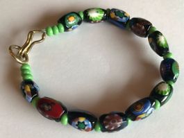 Millefiori bracelet 17 cm