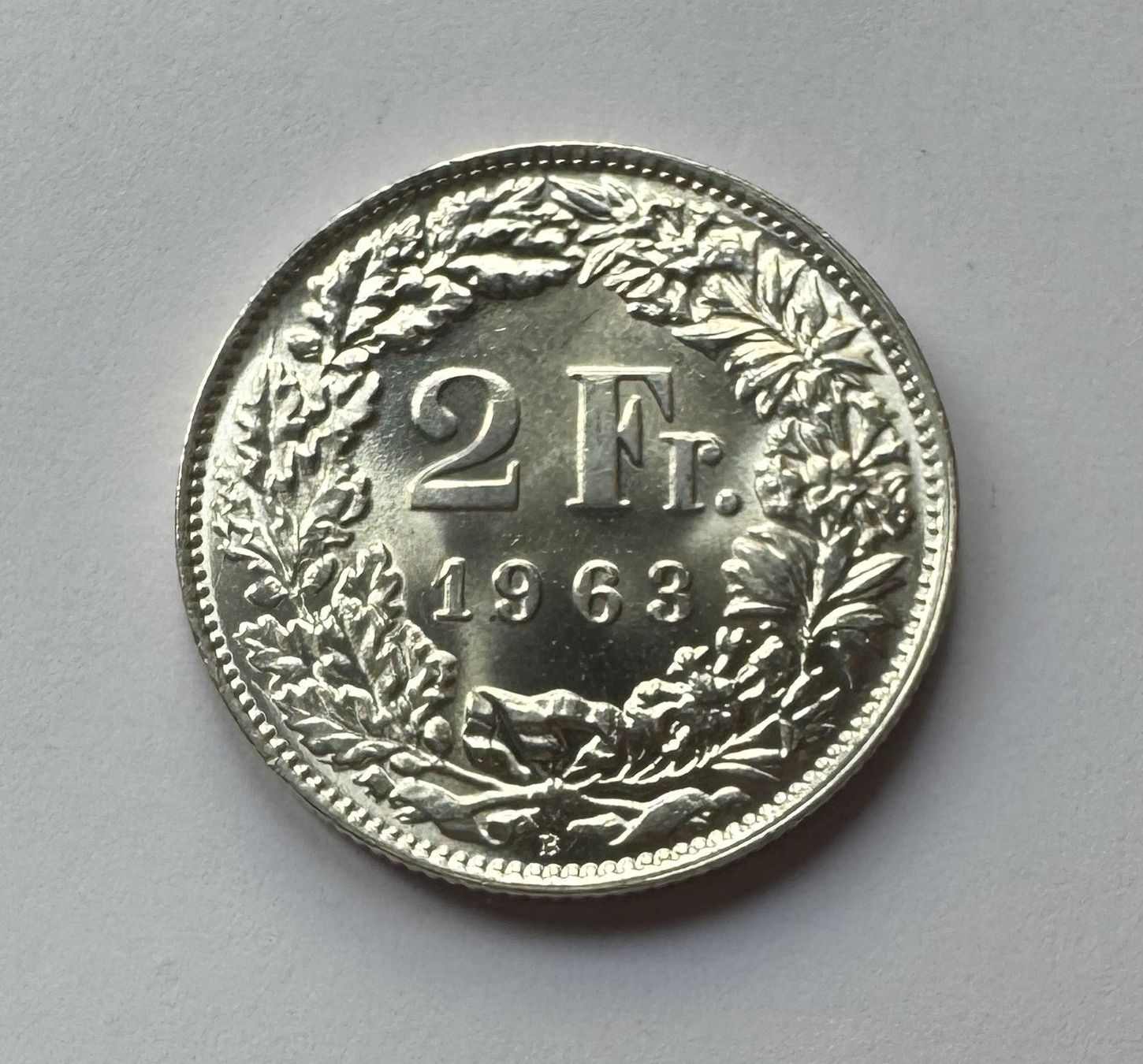 Alle Münzen: 1963 2 Franken stgl – Neu (gemäss Beschreibung) aus Kirchberg SG von Helveticus00