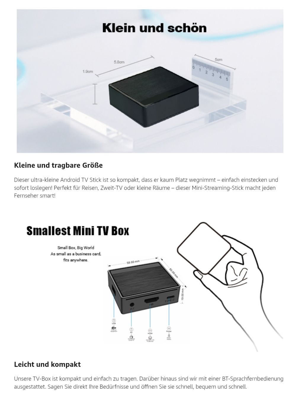 Lettore multimediale & Streamer: Mini TV Box, Android 12.0 TV Box with Android – Nuovo e nell'imballaggio originale da Winterthur venduto da Pcline1 6