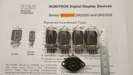 4 Tubes Affichage 7 Segments RCA Numitron USA
