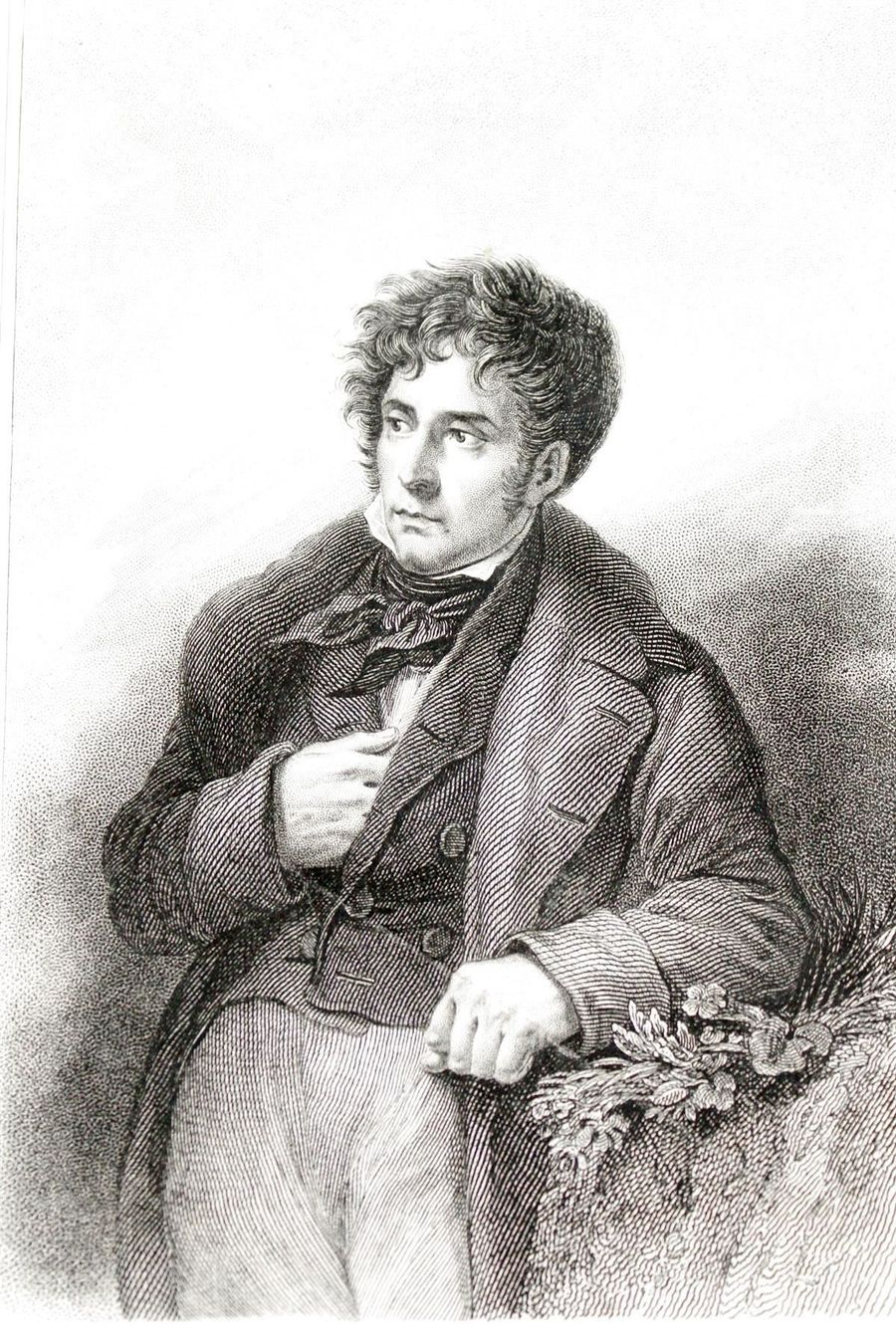 Incisioni: Stahlstich CHATEAUBRIAND, um 1850 – Usato da Bern venduto da kultiges 1