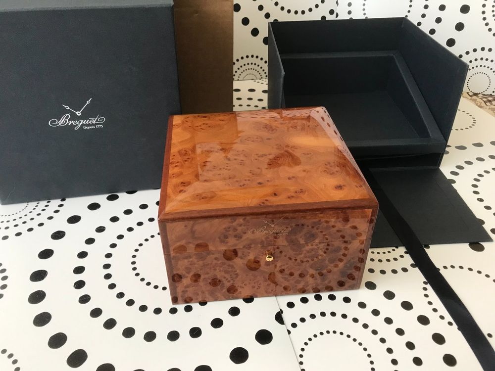 BREGUET ORIGINAL WATCH BOX ECRIN SCHACHTEL WOOD NEW