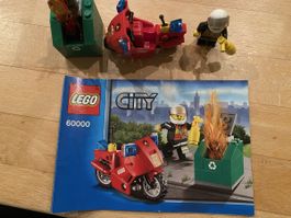 LEGO City Feuerwehr Motorrad Set 60000 - Komplett!