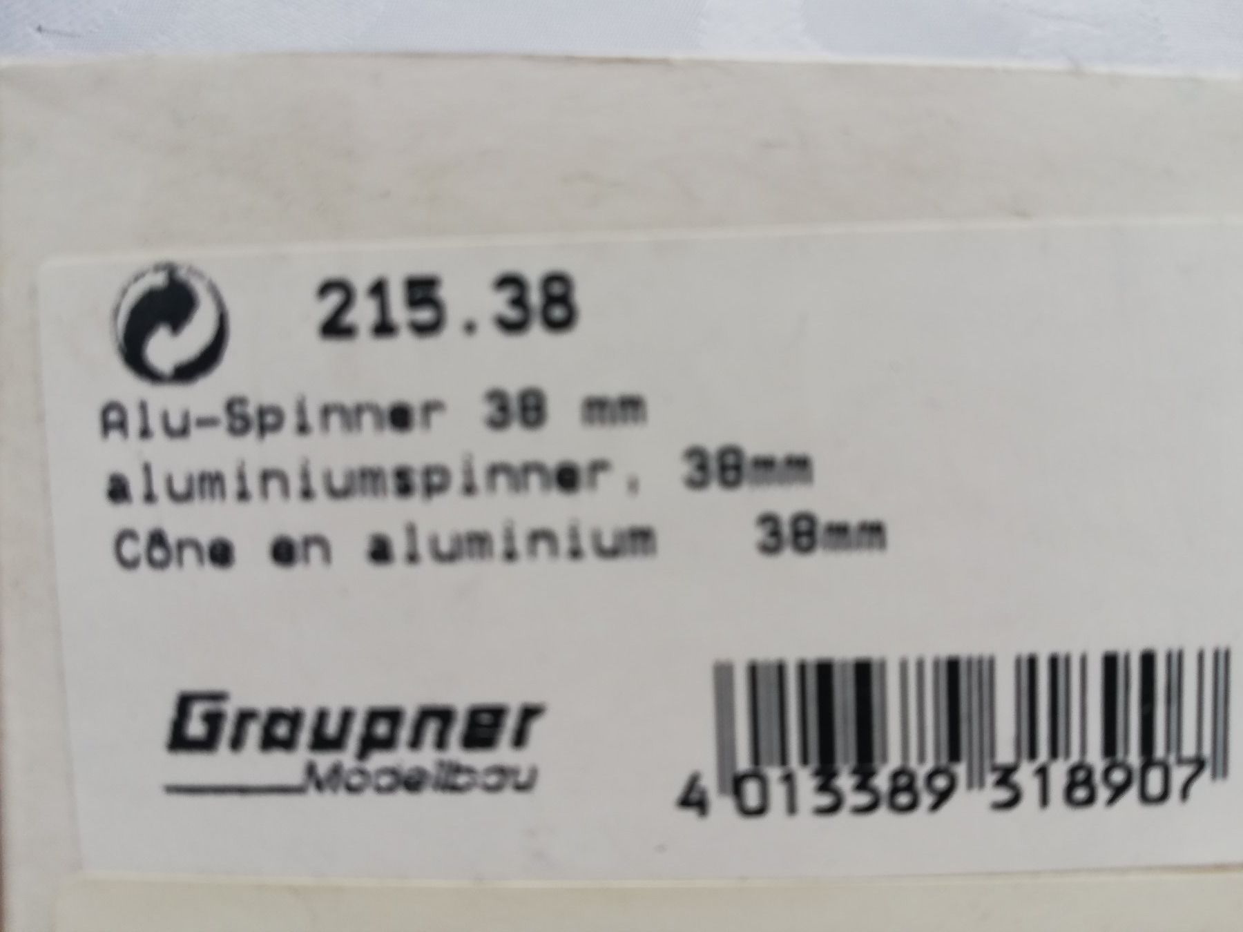 Graupner RC Modellbau: Graupner Alu-Spinner 2-Blatt 38mm Durchmesser – Neu und originalverpackt aus Flüh von AMS-Modellbau