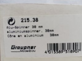 Graupner Alu-Spinner 2-Blatt 38mm Durchmesser