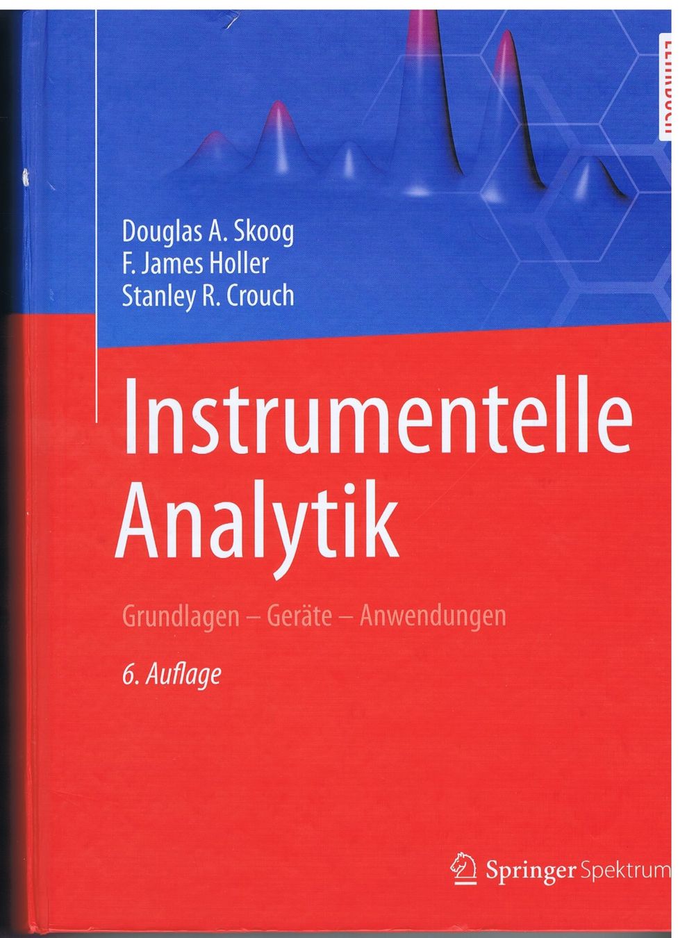 Bücher: Lehrbuch "Instrumentelle Analytik", Skoog, 6. Auflage – Gebraucht aus Unterengstringen von Lastchance