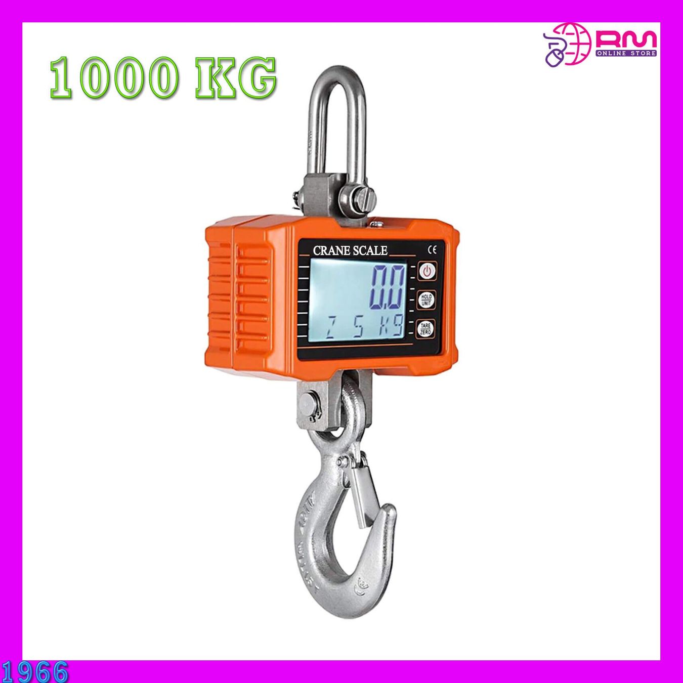 Sonstiges Tierzubehör: Waage 500 kg oder 1000 Kg Tragbare Kranwaage LCD – Neu und originalverpackt aus Unterägeri von RmOnline