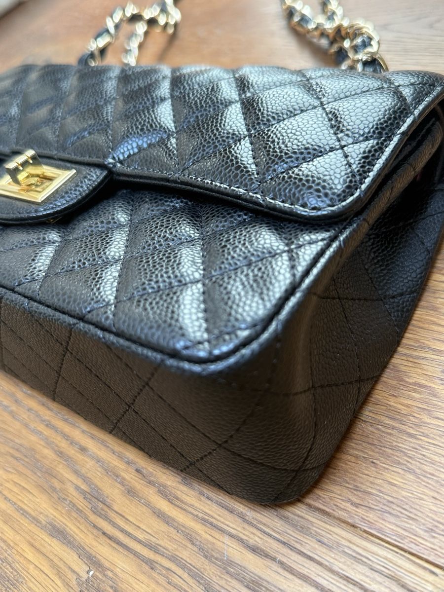 Borse da donna: Tasche Schwarz Leder gesteppt NEU – Nuovo (secondo la descrizione) da Hittnau venduto da Sugar-Apple 1