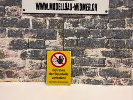 Schild Betreten verboten 1:14