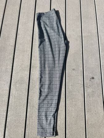 Leggins Damen Grösse M Karomuster Schwarz/Grau guter Zustand