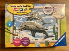 Neu&OVP Ravensburger Malen nach Zahlen Delfine ab 7 Jahre