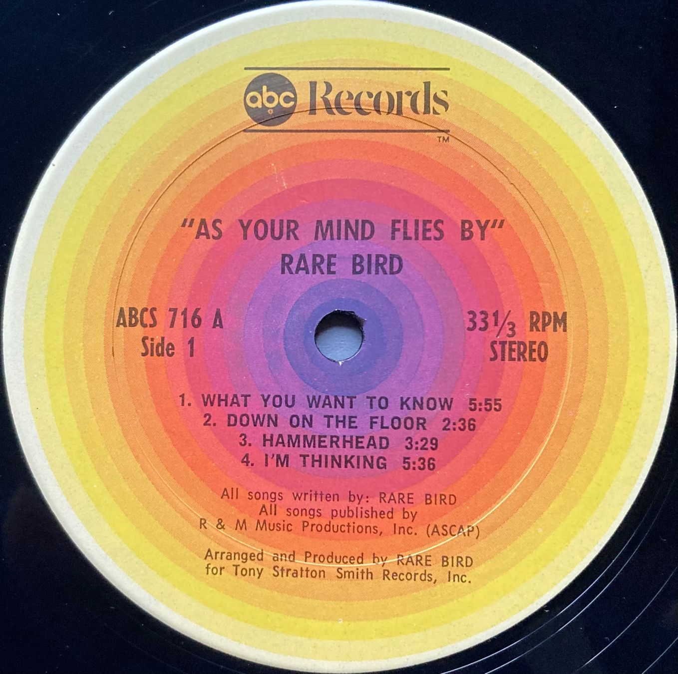 Vinyles: RARE BIRD - AS YOUR MIND FLIES BY – D'occasion à Poliez-Pittet par Newtown-Records 2