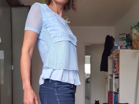 T-Shirt mit Stickerei Marke Amy Vermont