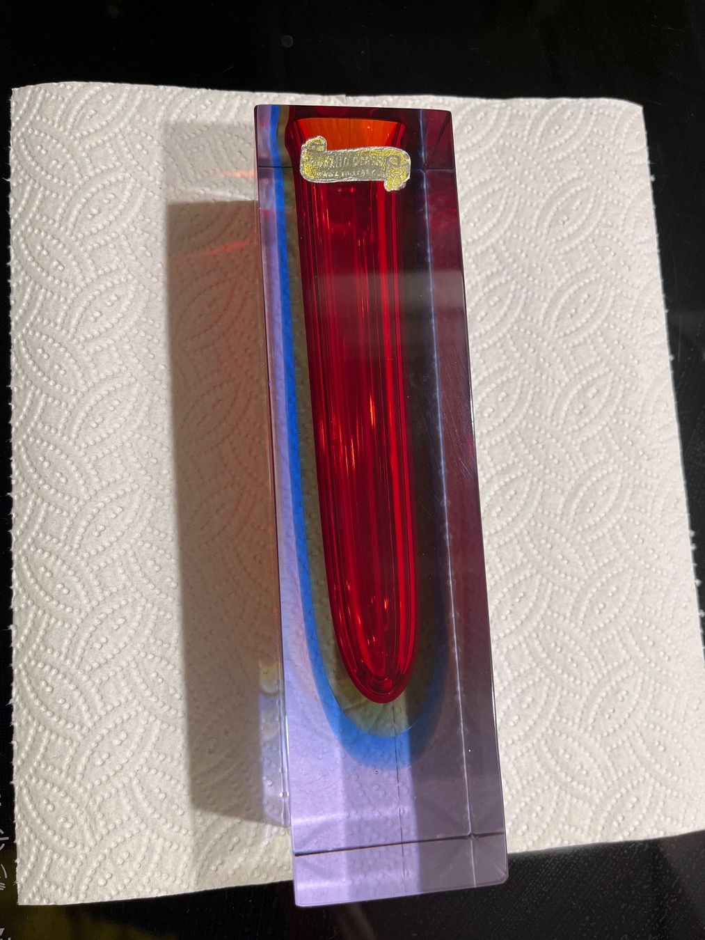Murano Vasi & Recipienti: Murano Vase rot – Usato da Allschwil venduto da metalltisch 4