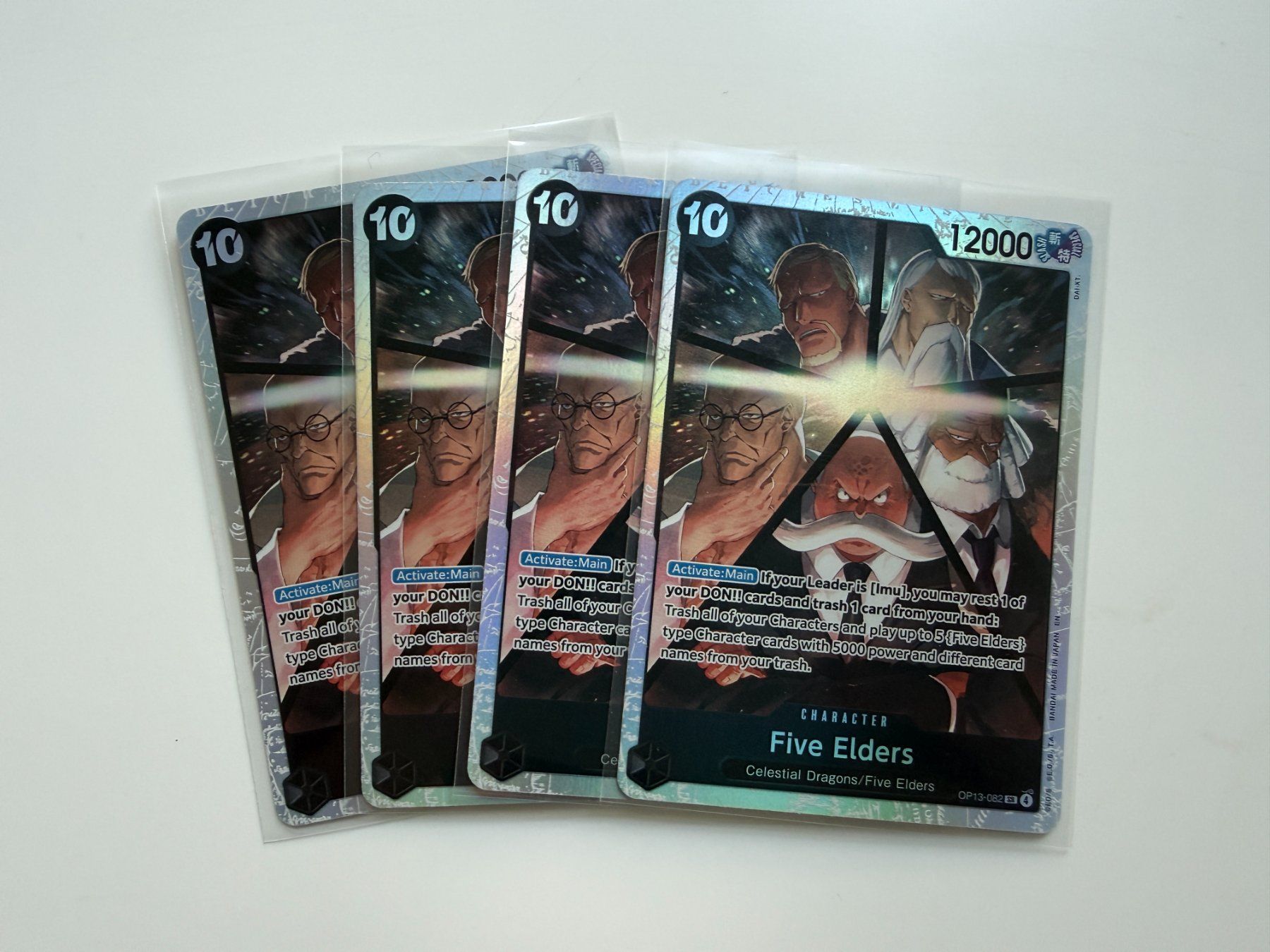 Bandai Carte collezionabili: 4x One Piece/ Five Elders (OP13-082) – Nuovo (secondo la descrizione) da Zürich venduto da dren