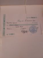 Reçu original - Frais de visa - Ambassade Liberia Paris