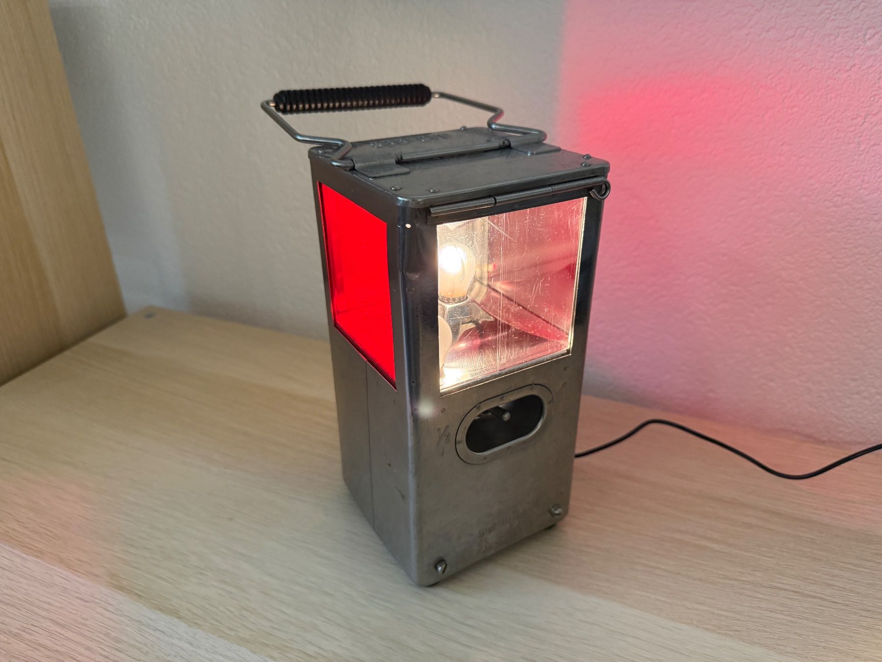 SBB/CFF/FFS Lampade: SBB Schaffnerlaterne als Nachttischlampe – Usato da Solothurn venduto da neviobernhard 4