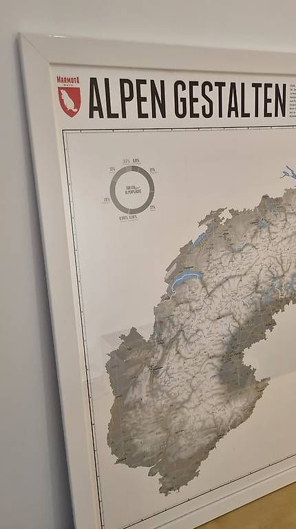 Posters & Illustrations: Wandbild "Alpen" mit Rahmen – D'occasion à Zürich par loo_nhk8 2