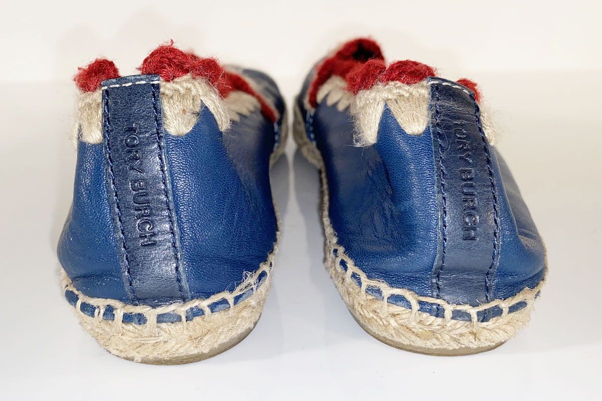 Tory Burch Scarpe da donna: Tory Burch Espadrilles Gr. 40 / 41 Leder Blau – Nuovo (secondo la descrizione) da Ballwil venduto da ClassicGallery 1