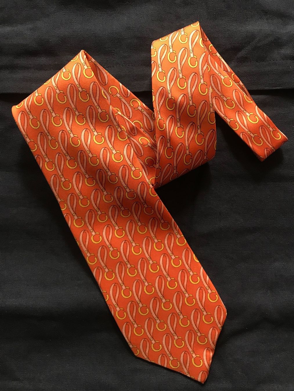 Gucci Cravatte: Cravate GUCCI, 100% soie, orange – Nuovo (secondo la descrizione) da Morges venduto da sandy069