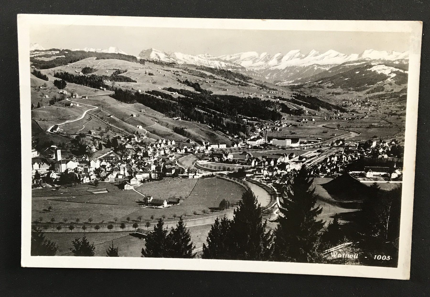 Cartoline postali: ANTIKE ANSICHTSKARTE WATTWIL – Usato da Ostermundigen venduto da wini63