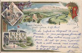 CHAMPEL, litho de l'hôtel beau séjour