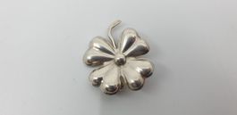 Kleeblatt Brosche Silber 800