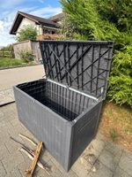 Gartenbox Keter anthrazit Rattanoptik gebrauchter Zustand