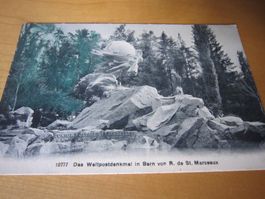 Antike Schöne Postkarte BERN WELTPOST Denkmal