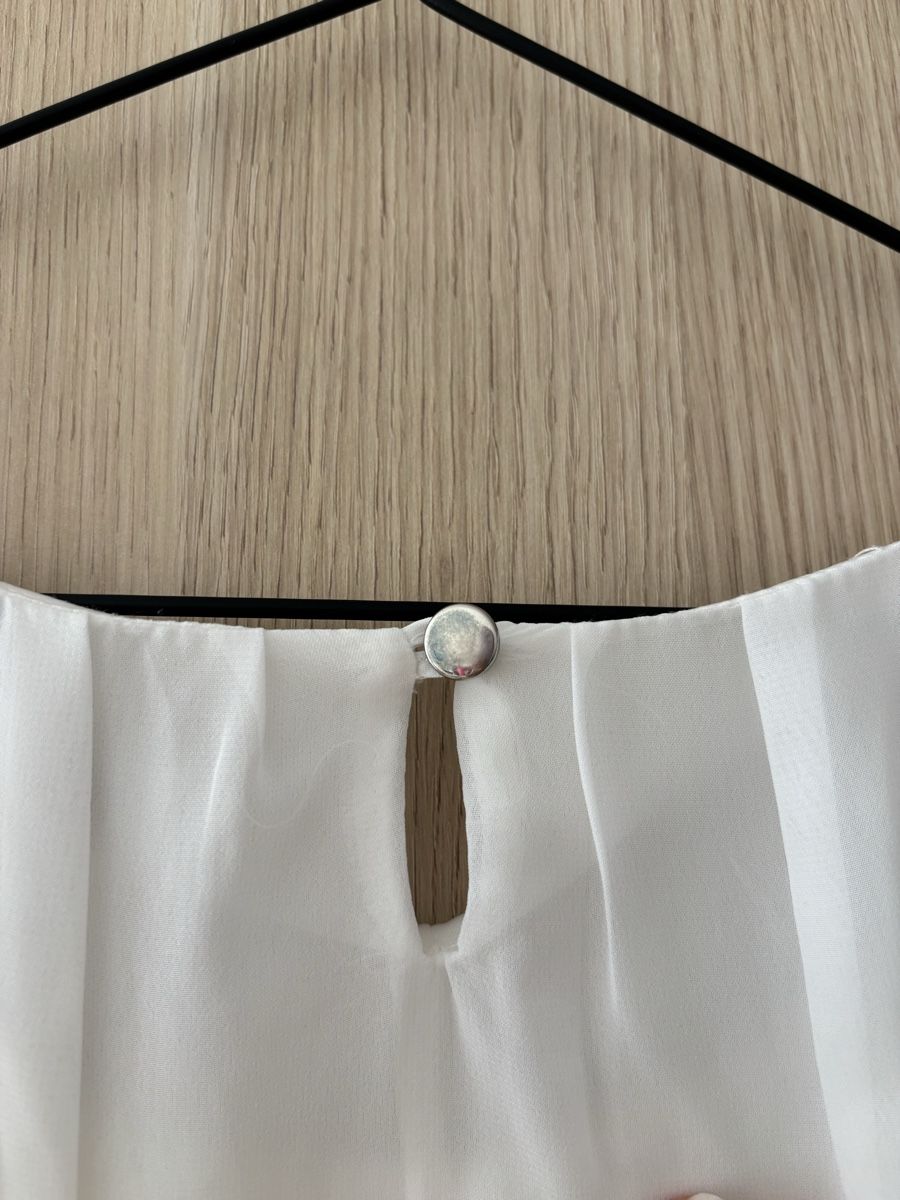 C&A Blusen: Elegante Tunika Bluse, weiss, Grösse 36 S – Gebraucht aus Basel von mic_5258 3